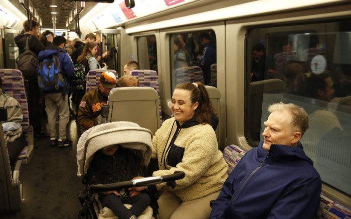 onboard an elizabeth line train